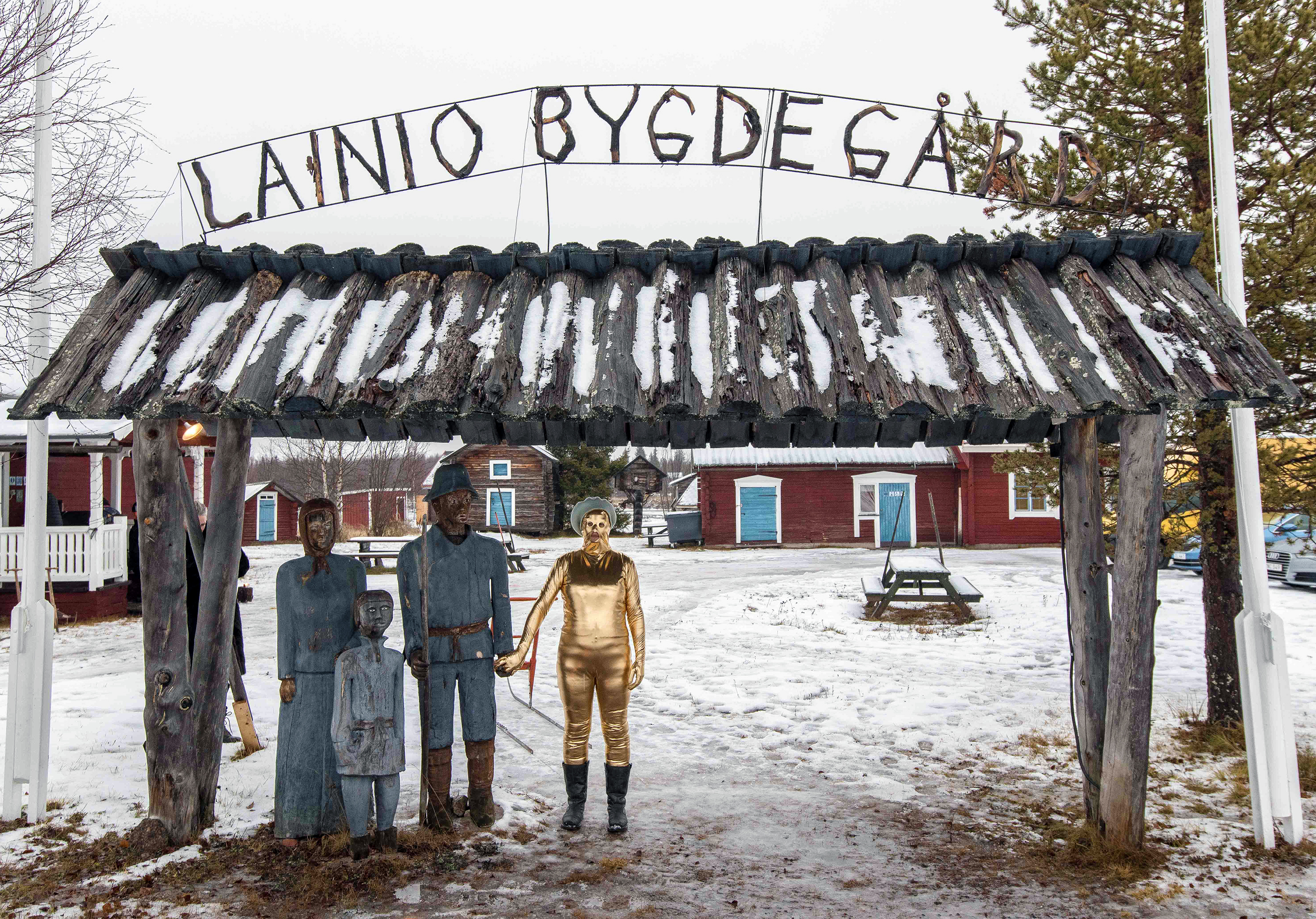 Sculptures in Lainio. Photo: Daryoush Tahmasebi